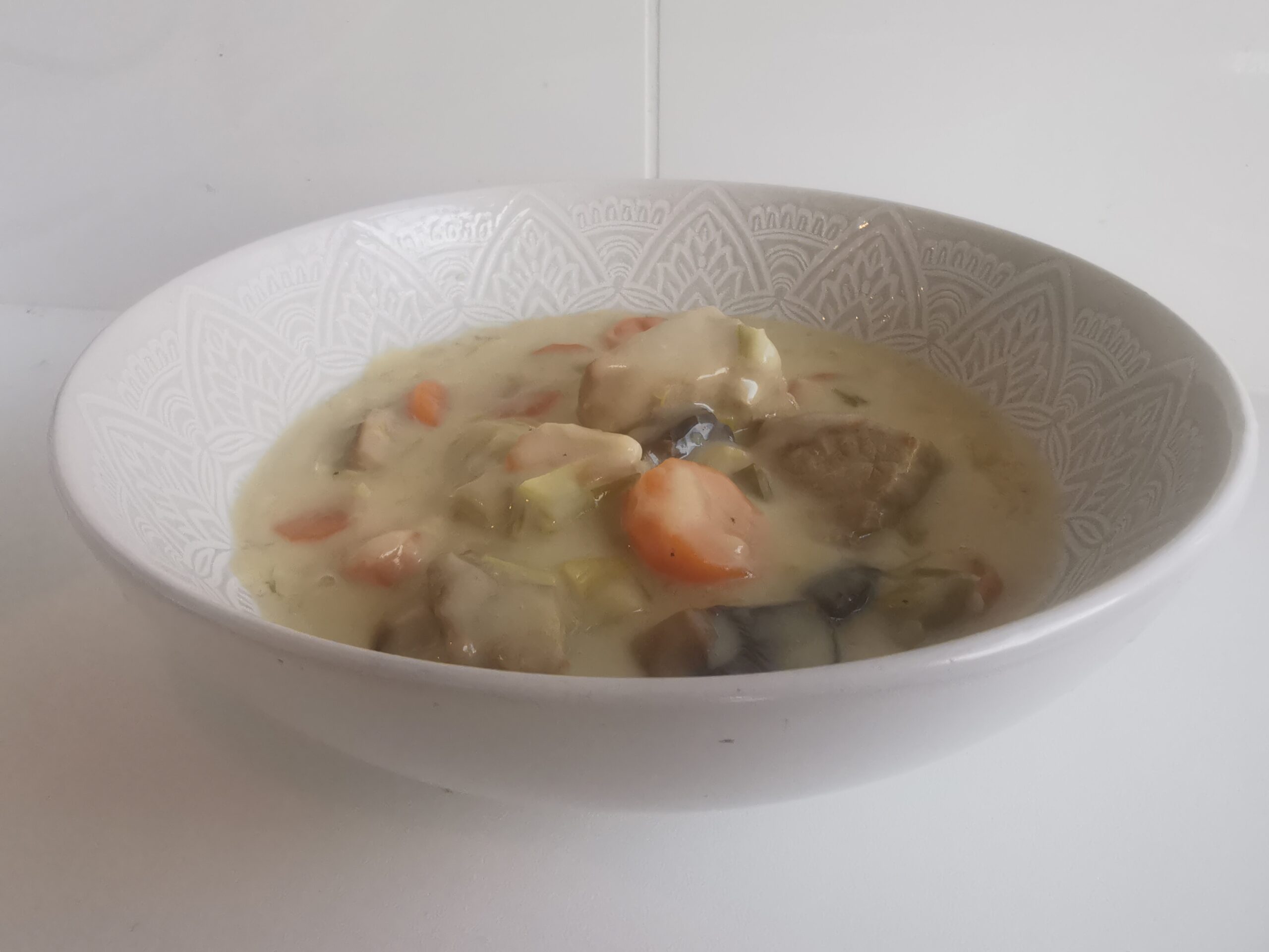 Assiette de blanquette de veau