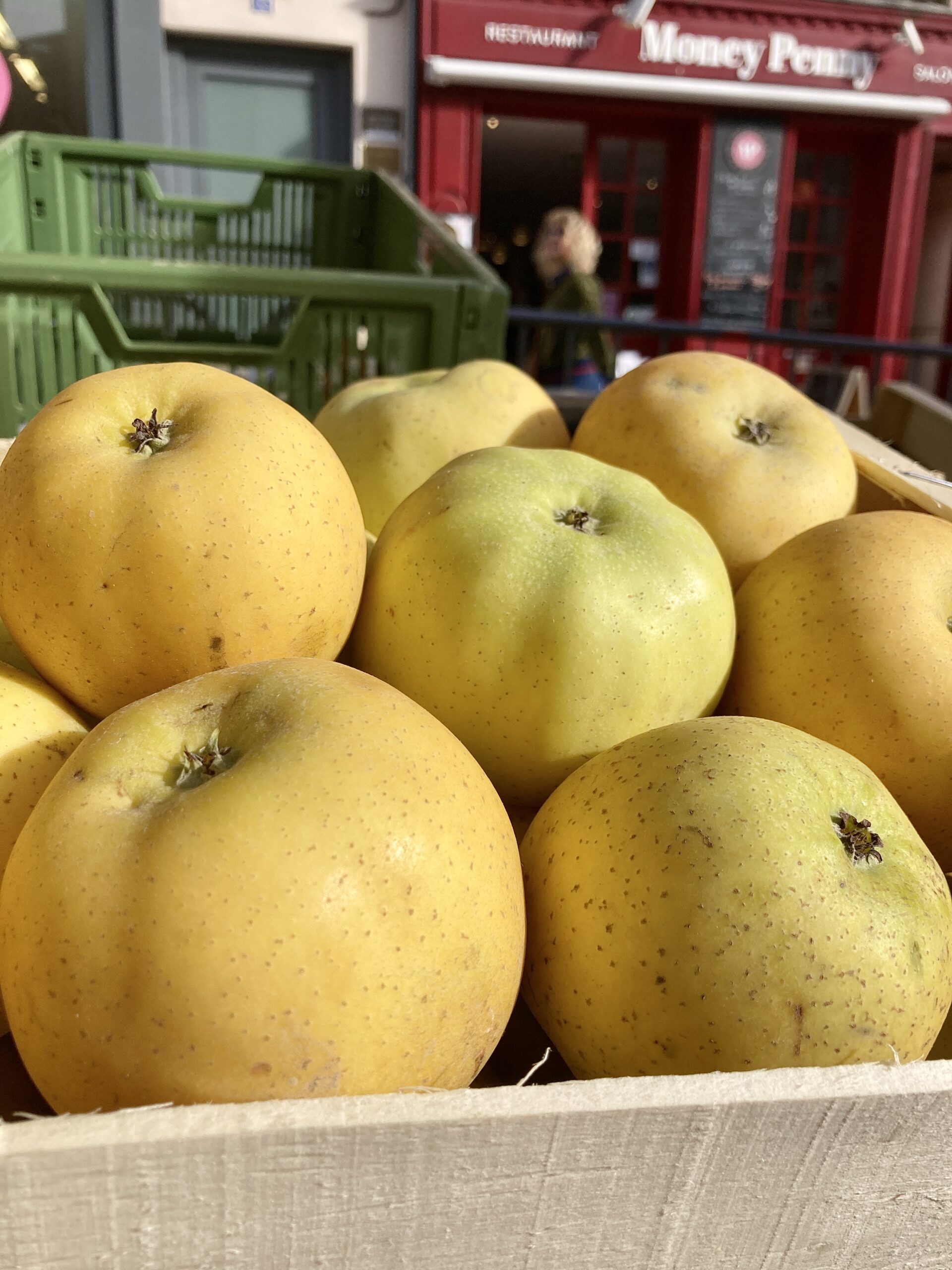 Zoom sur des pommes